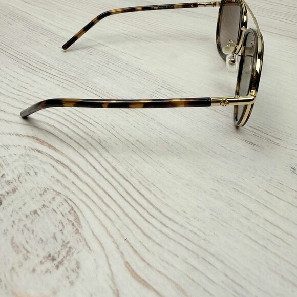 Tory Burch TY 6089 330413 Dark Tortoise Plastic Sunglasses Brown Gradient Lens - Picture 4 of 9